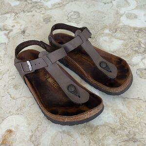 Birkenstock Birko-Flor Birkibuc Sandals - Stone Gray